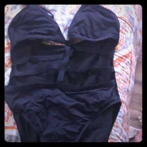 Cage one piece swimsuit